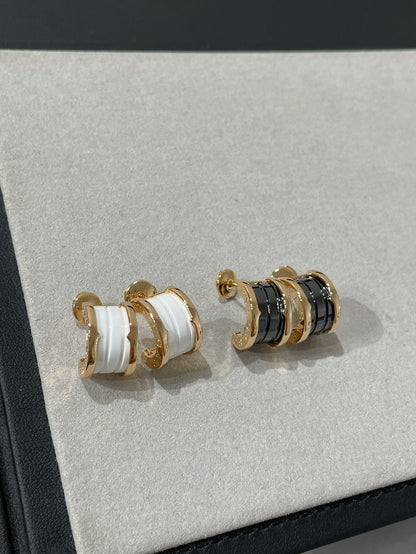 [Royal Top]ZERO 1 PINK GOLD CERAMIC EARRINGS