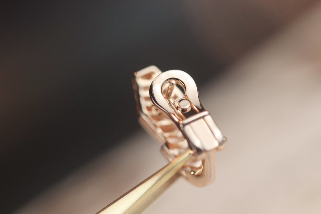 [Royal Top]SERPENT PINK GOLD DIAMOND EARRINGS