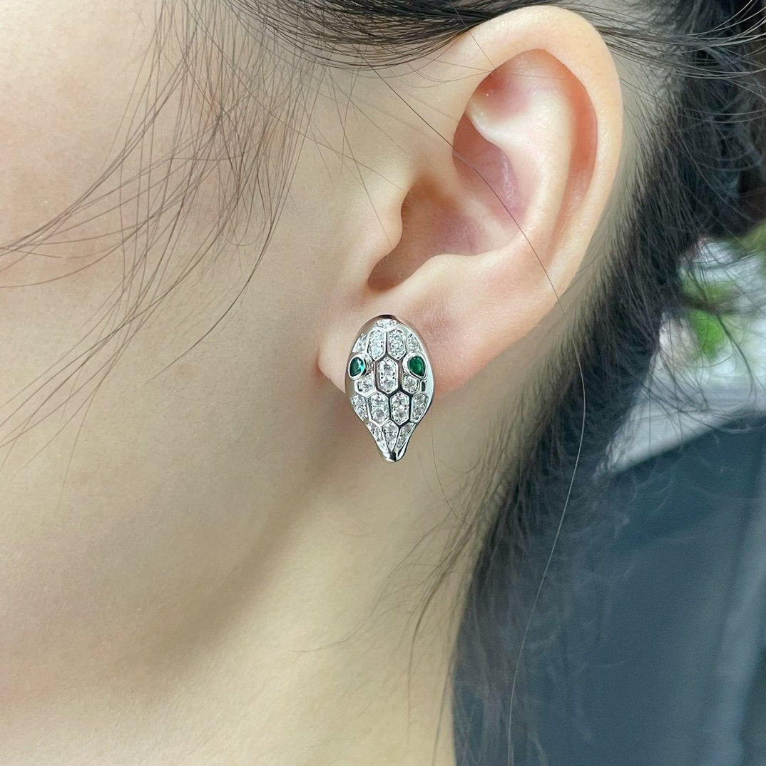 [Royal Top]SERPENT DIAMOND STUD EARRINGS