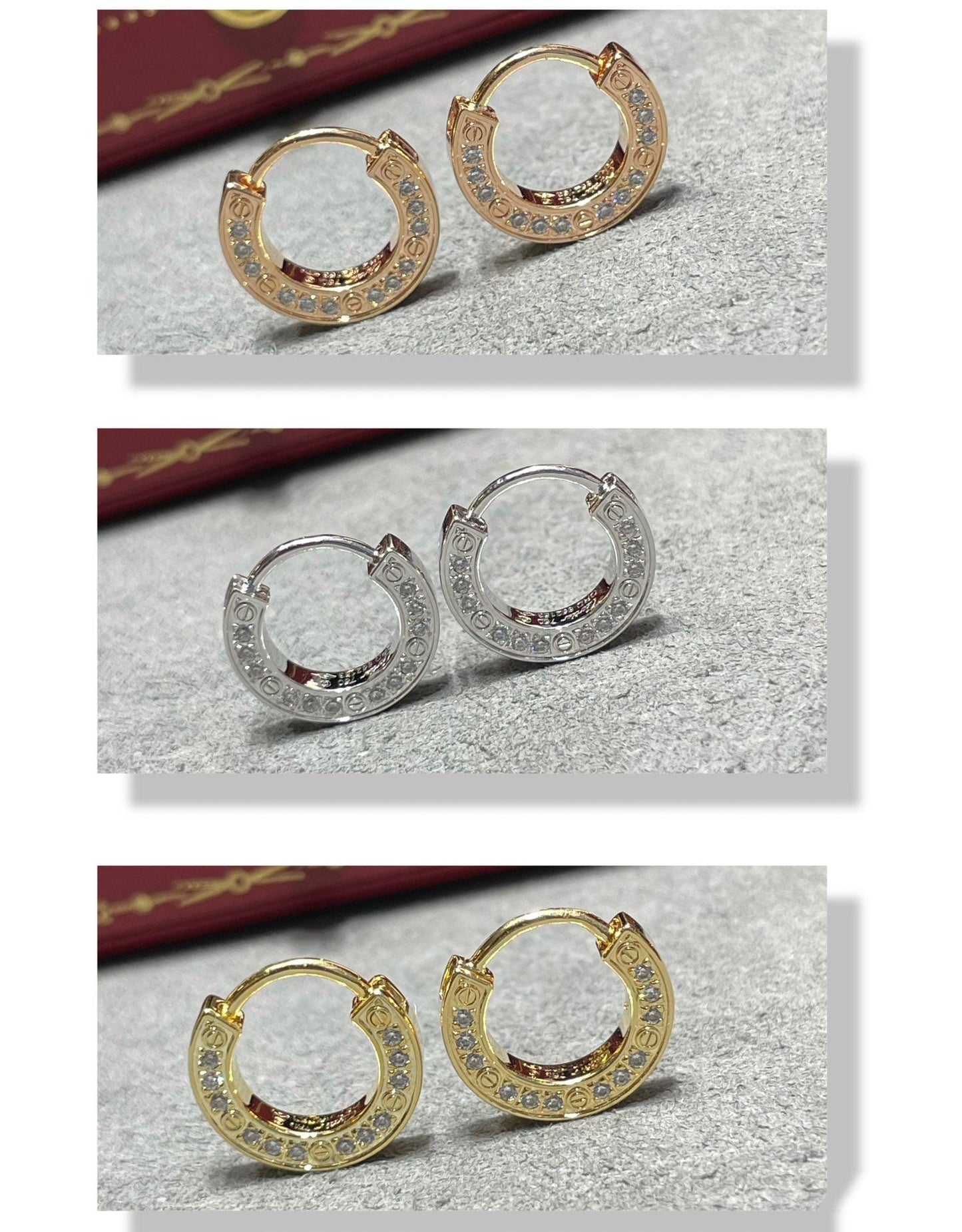 [Royal Top]LOVE DIAMOND EARRINGS