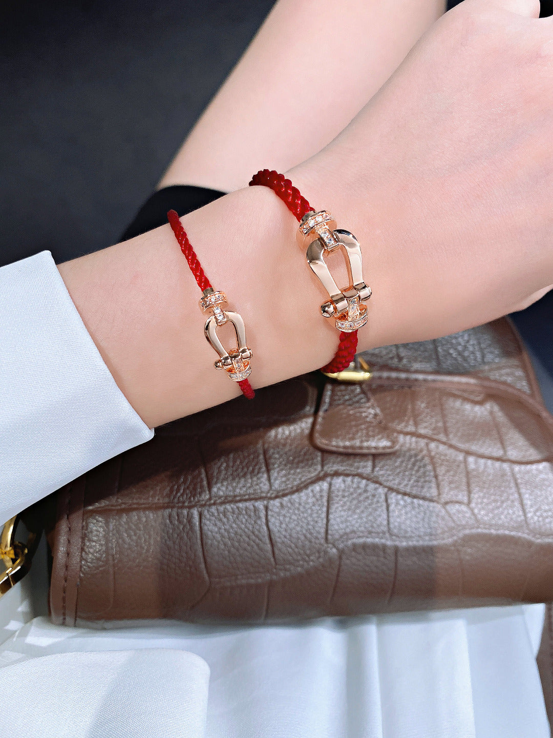 [Royal Top]FORCE 10 HALF DIAMOND PINK GOLD RED CORDERI LARGE AND MEDIUM MODEL