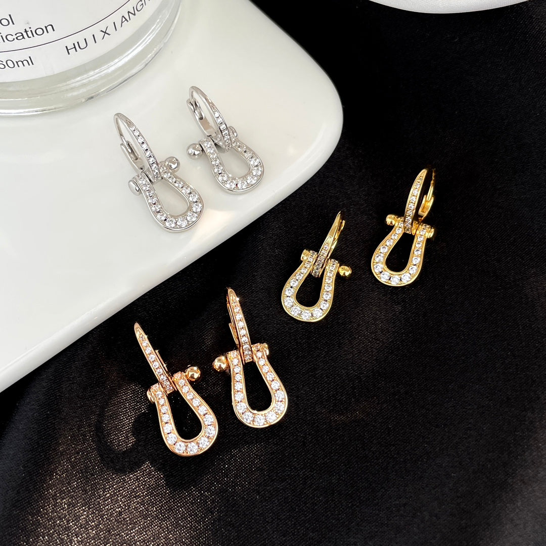 [Royal Top]FORCE 10 FULL DIAMOND DROP EARRINGS MEDIUM MODEL