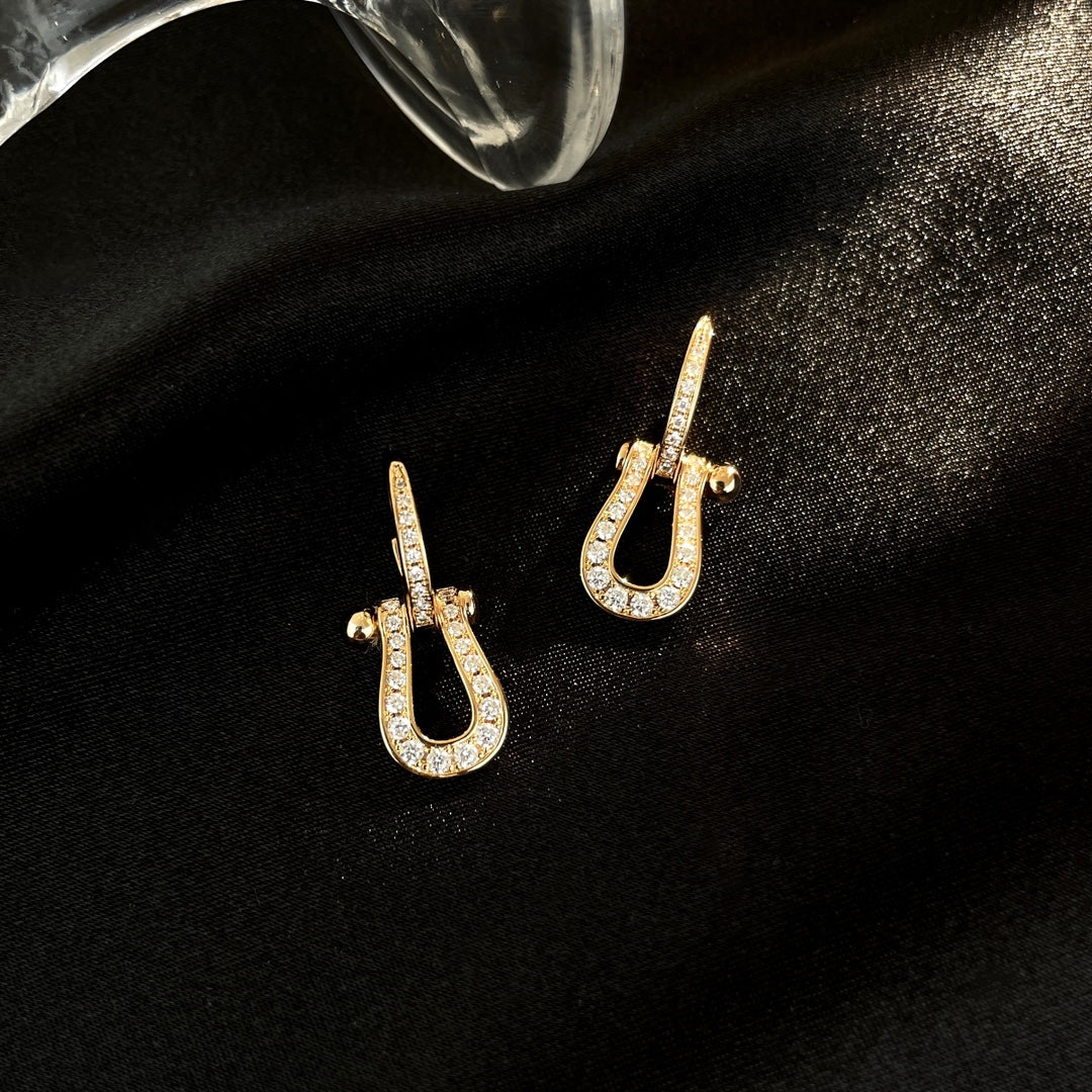 [Royal Top]FORCE 10 FULL DIAMOND DROP EARRINGS MEDIUM MODEL