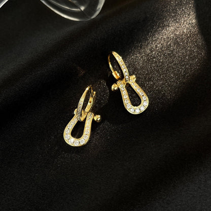 [Royal Top]FORCE 10 FULL DIAMOND DROP EARRINGS MEDIUM MODEL