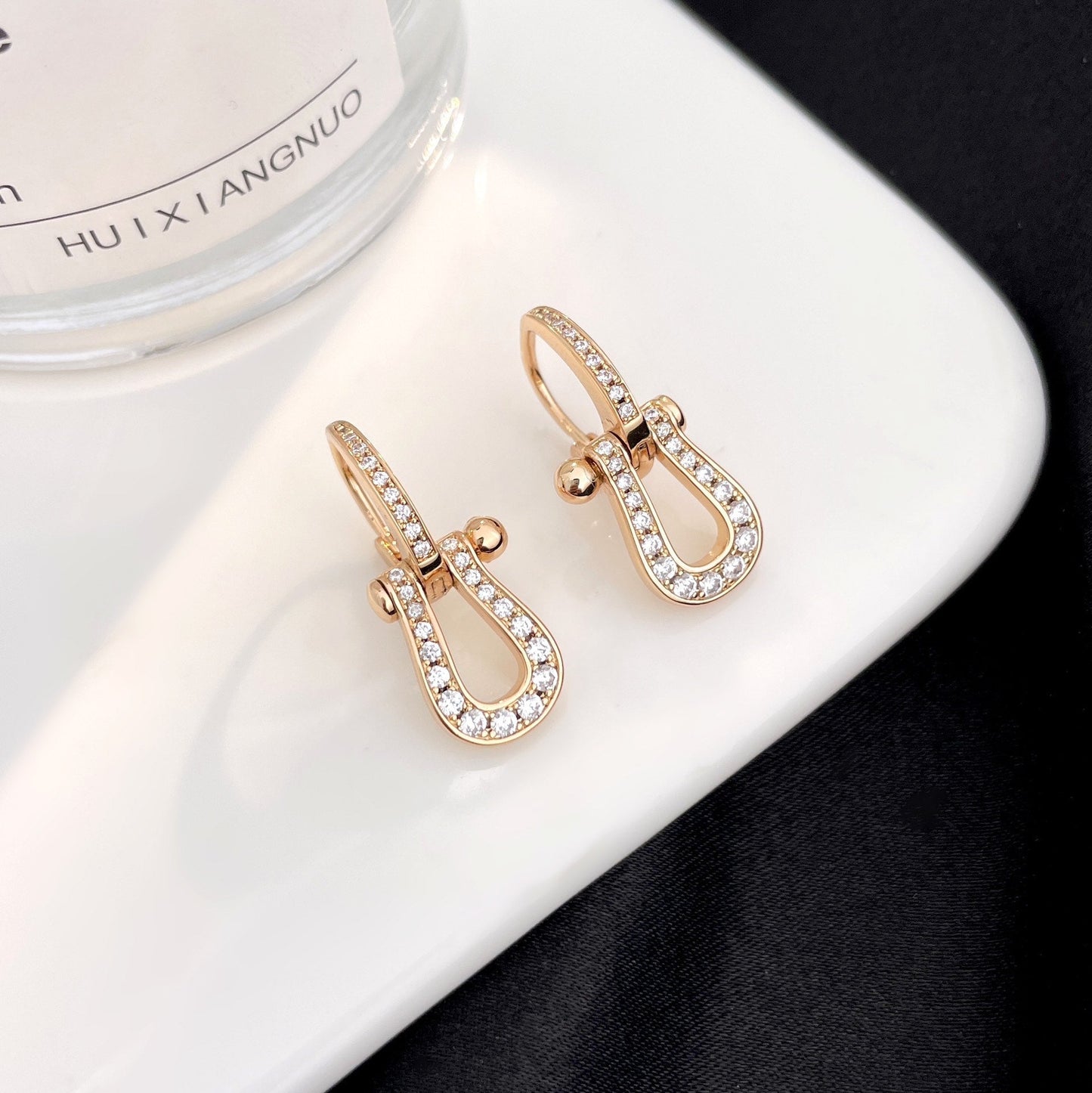 [Royal Top]FORCE 10 FULL DIAMOND DROP EARRINGS MEDIUM MODEL