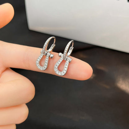 [Royal Top]FORCE 10 FULL DIAMOND DROP EARRINGS MEDIUM MODEL