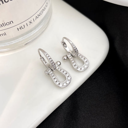 [Royal Top]FORCE 10 FULL DIAMOND DROP EARRINGS MEDIUM MODEL