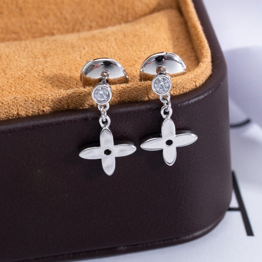 [Royal Top]VIDYLLE SILVER DIAMOND MINI DROP EARRINGS