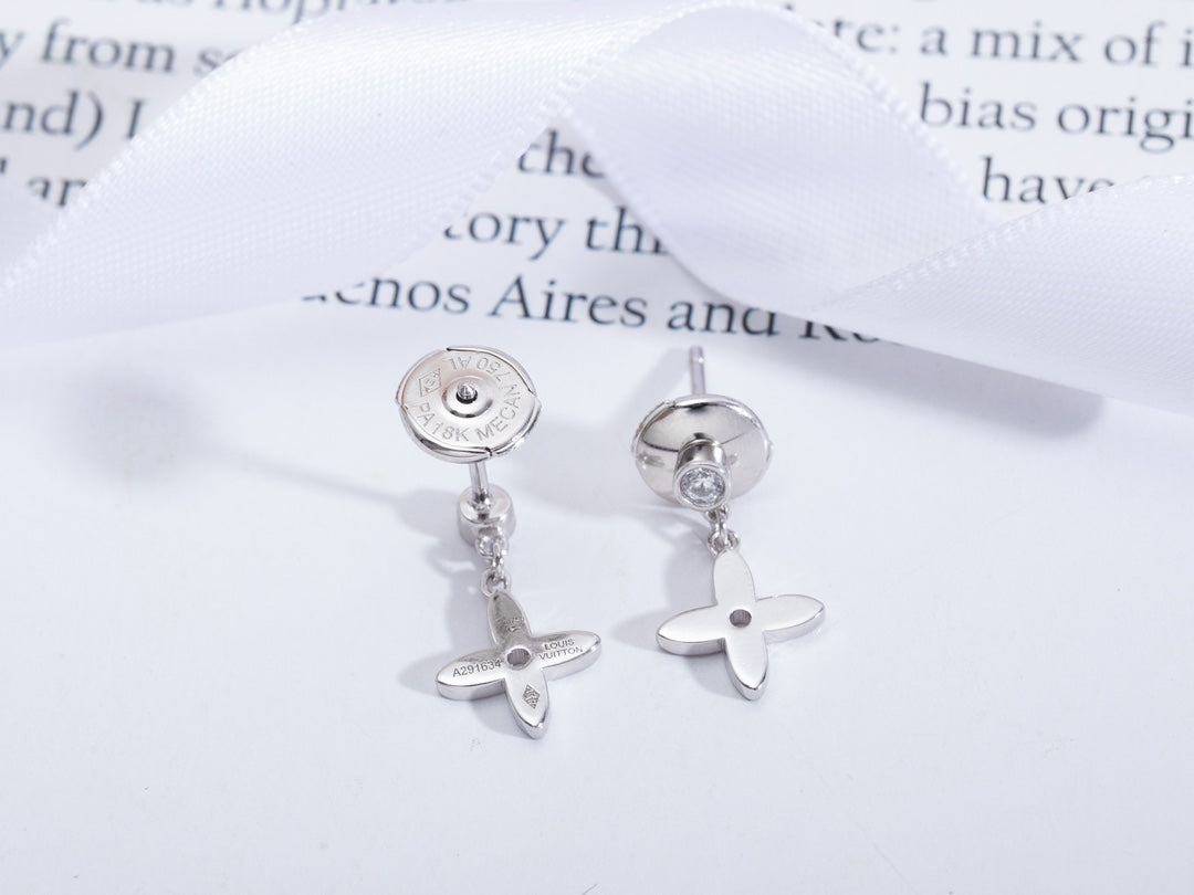 [Royal Top]VIDYLLE SILVER DIAMOND MINI DROP EARRINGS