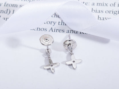 [Royal Top]VIDYLLE SILVER DIAMOND MINI DROP EARRINGS