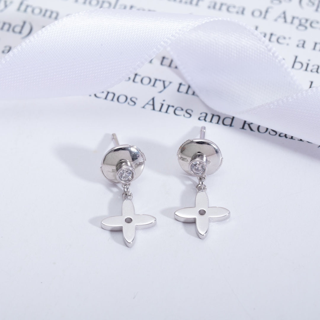 [Royal Top]VIDYLLE SILVER DIAMOND MINI DROP EARRINGS