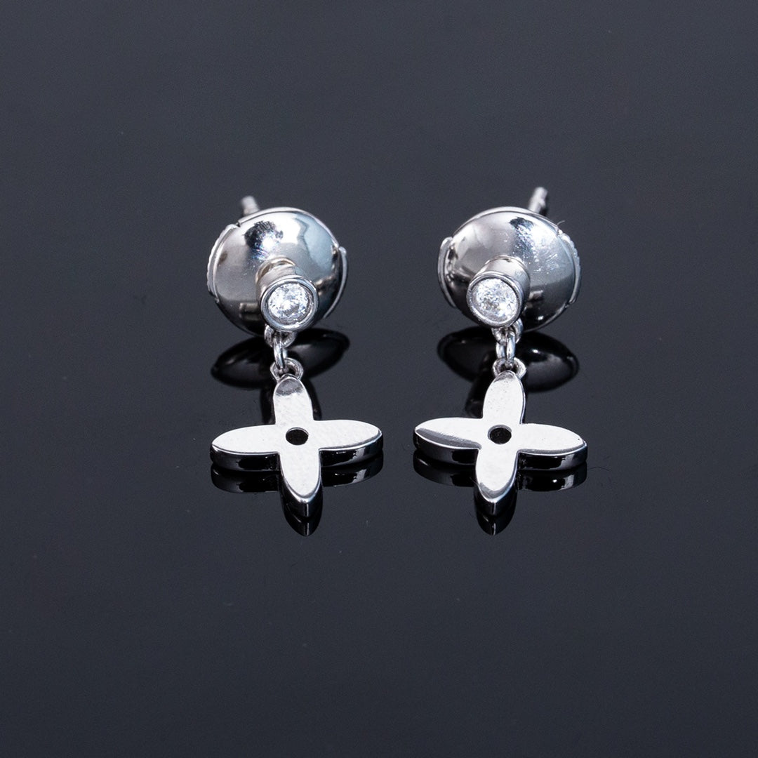 [Royal Top]VIDYLLE SILVER DIAMOND MINI DROP EARRINGS