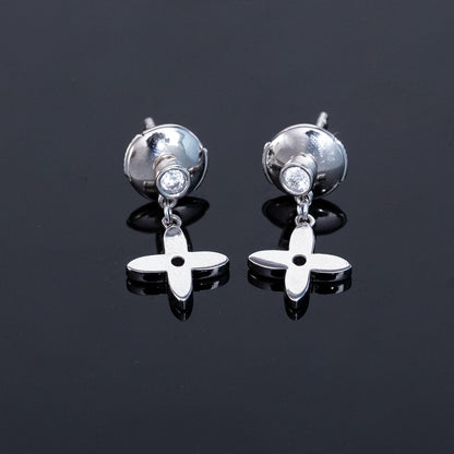 [Royal Top]VIDYLLE SILVER DIAMOND MINI DROP EARRINGS