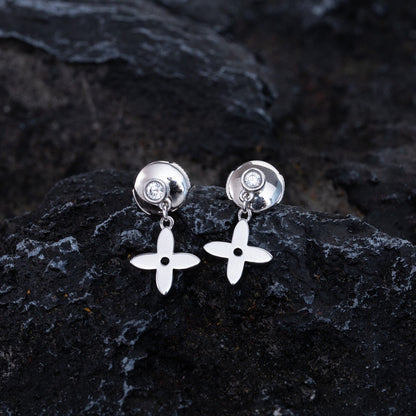 [Royal Top]VIDYLLE SILVER DIAMOND MINI DROP EARRINGS