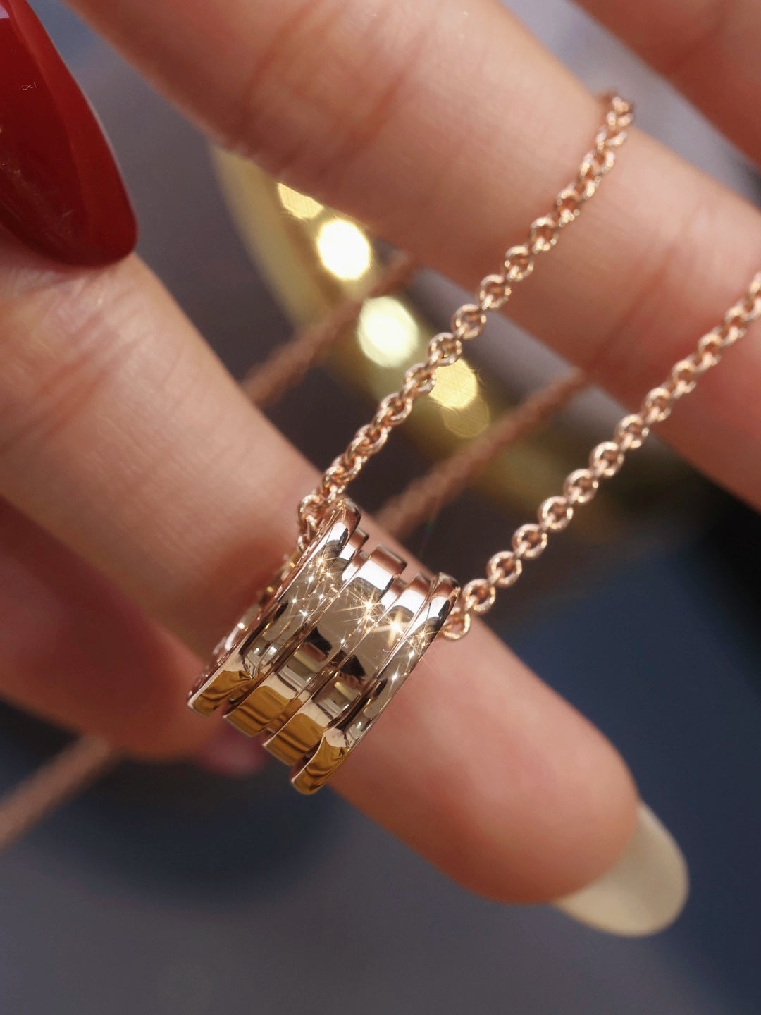 [Royal Top]ZERO 1 PINK GOLD NECKLACE
