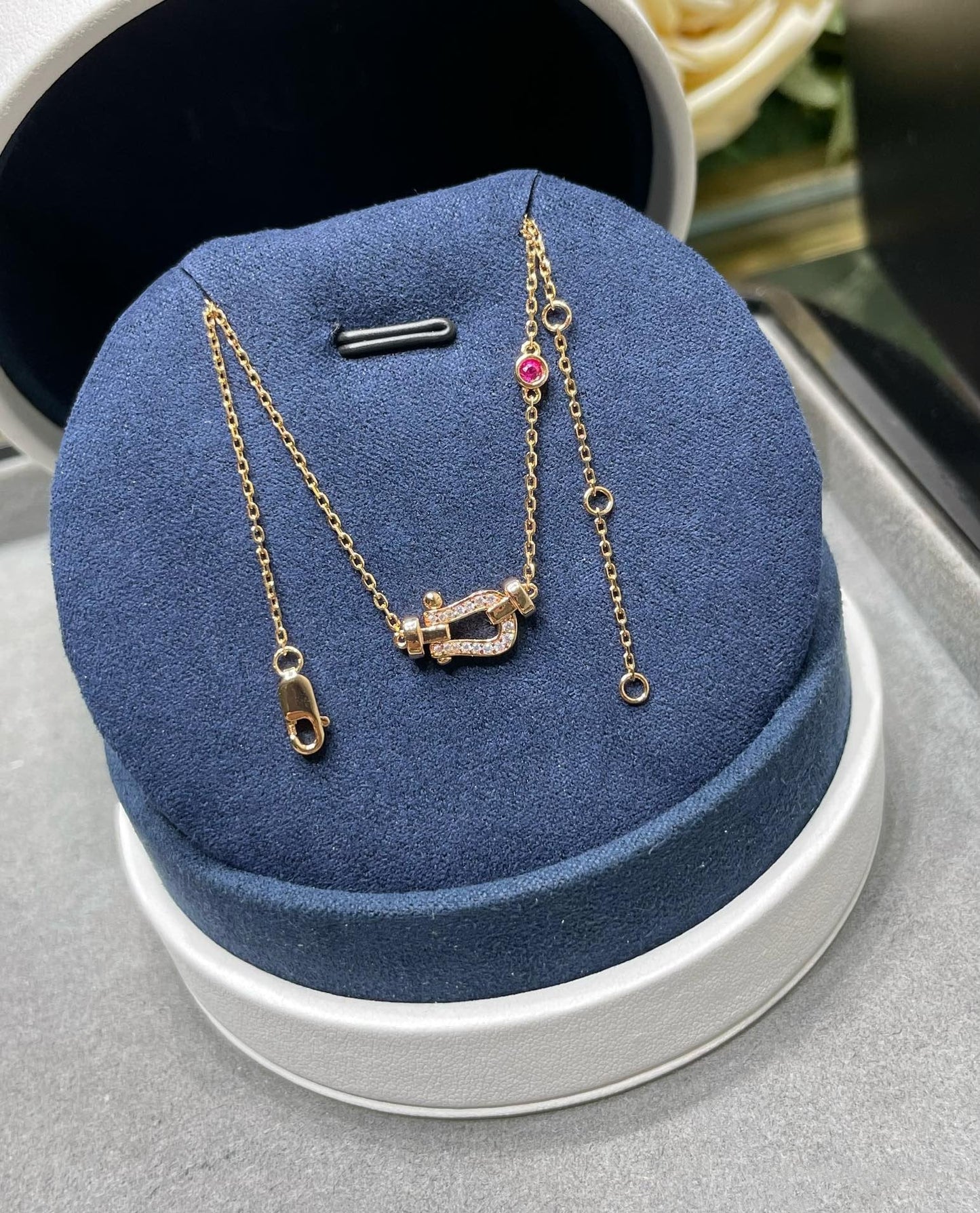 [Royal Top]FORCE 10 DIAMOND PINK GOLD NECKLACE