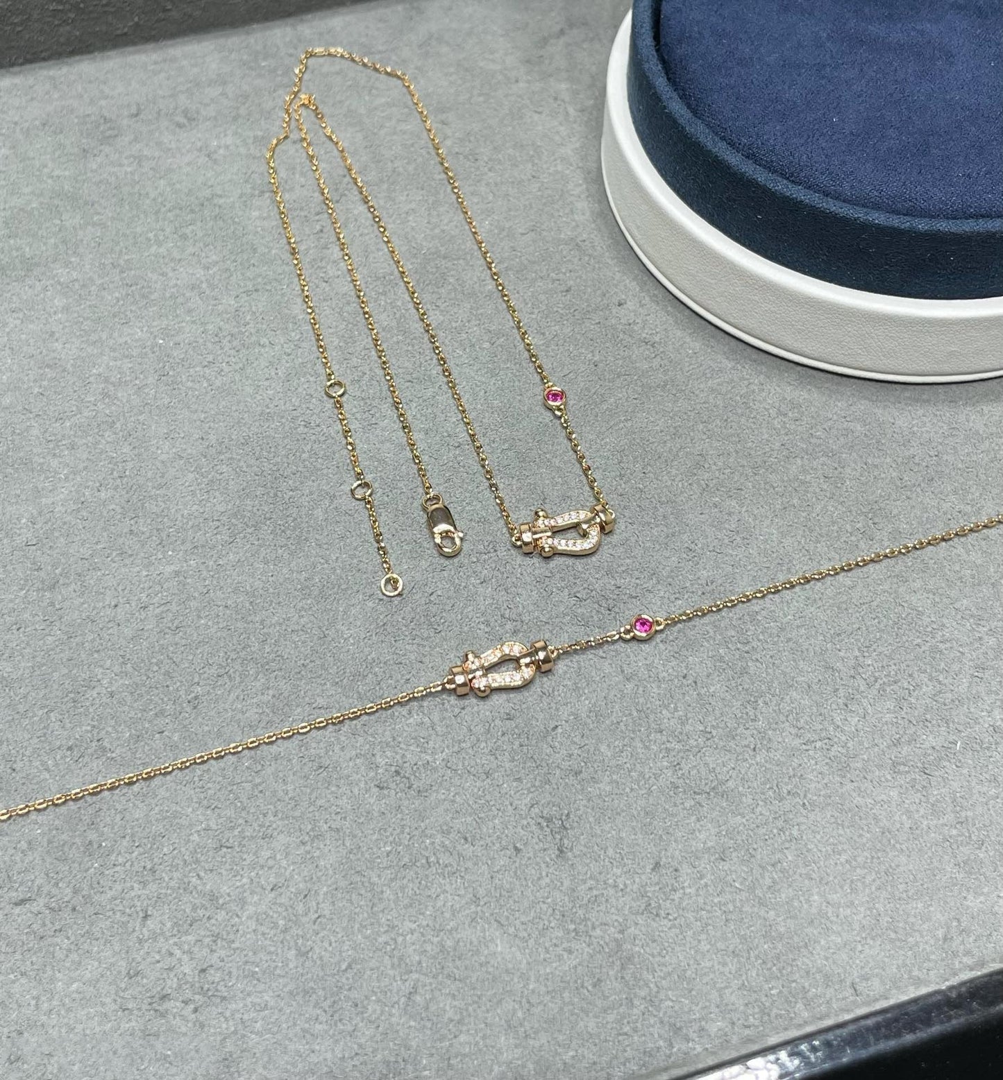[Royal Top]FORCE 10 DIAMOND PINK GOLD NECKLACE