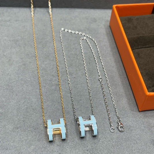 [Royal Top]POP H SKY BLUE NECKLACE