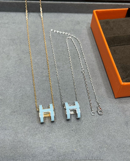 [Royal Top]POP H SKY BLUE NECKLACE