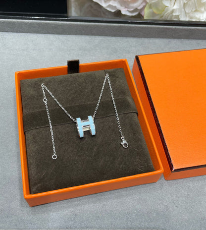 [Royal Top]POP H SKY BLUE NECKLACE