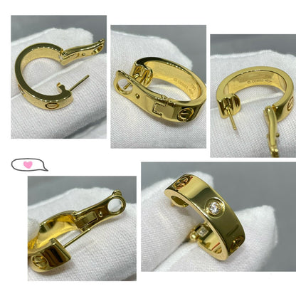 [Royal Top]LOVE 5.5MM 1 DIAMOND EARRINGS