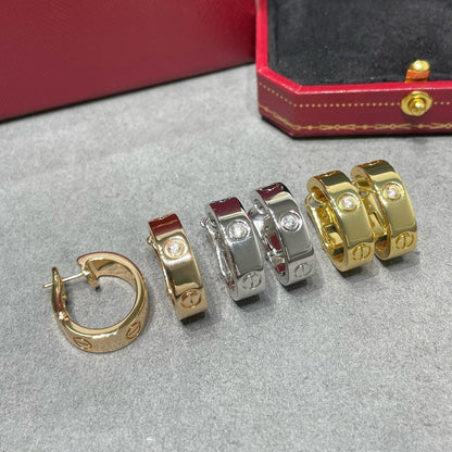[Royal Top]LOVE 5.5MM 1 DIAMOND EARRINGS