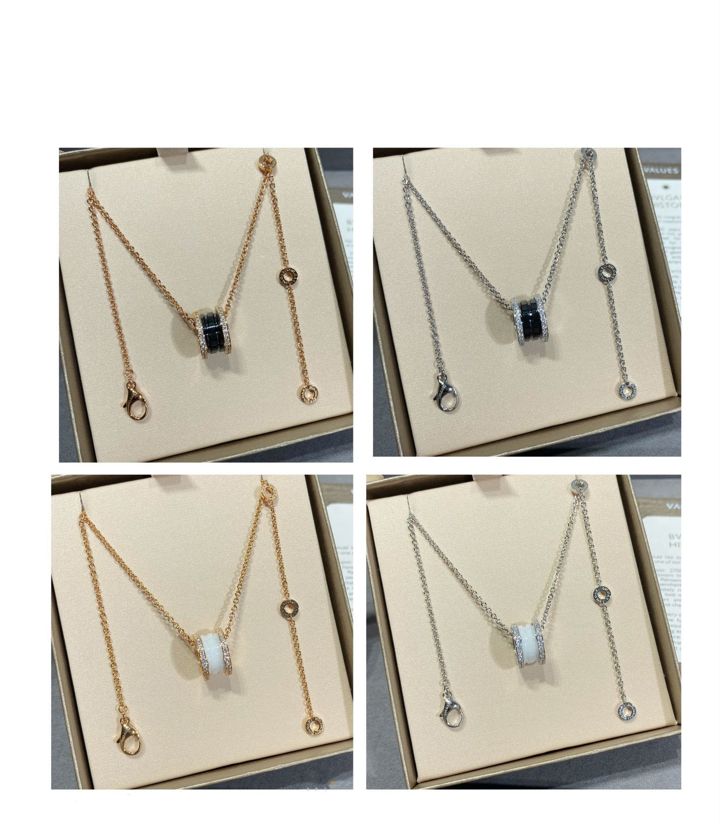 [Royal Top]ZERO 1 DIAMOND CERAMIC NECKLACE