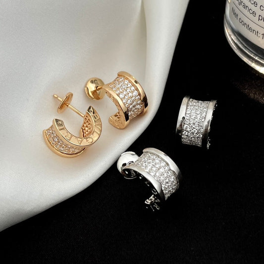 [Royal Top]ZERO 1 DIAMOND PAVED EARRINGS