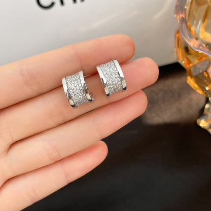 [Royal Top]ZERO 1 DIAMOND PAVED EARRINGS