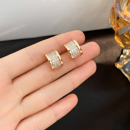 [Royal Top]ZERO 1 DIAMOND PAVED EARRINGS