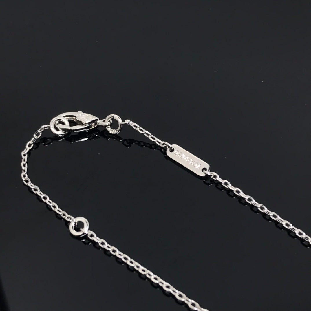 [Royal Top]CLOVER PIETERSITE SILVER LONG NECKLACE