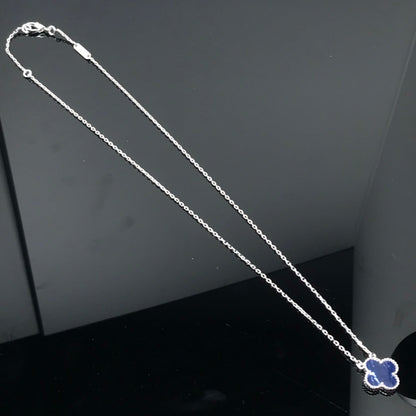 [Royal Top]CLOVER PIETERSITE SILVER LONG NECKLACE