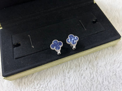 [Royal Top]CLOVER PIETERSITE MEDIUM STUD EARRINGS