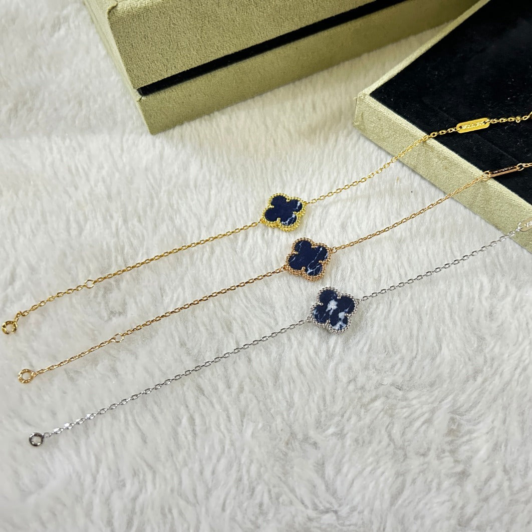 [Royal Top]CLOVER 1 MOTIF PIETERSITE BRACELET