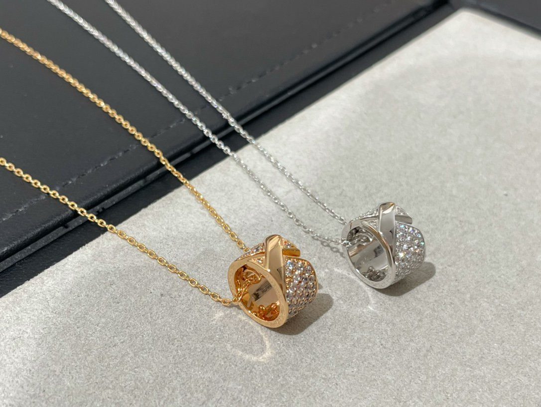 [Royal Top]LIENS EVIDENCE DIAMOND PAVED NECKLACE