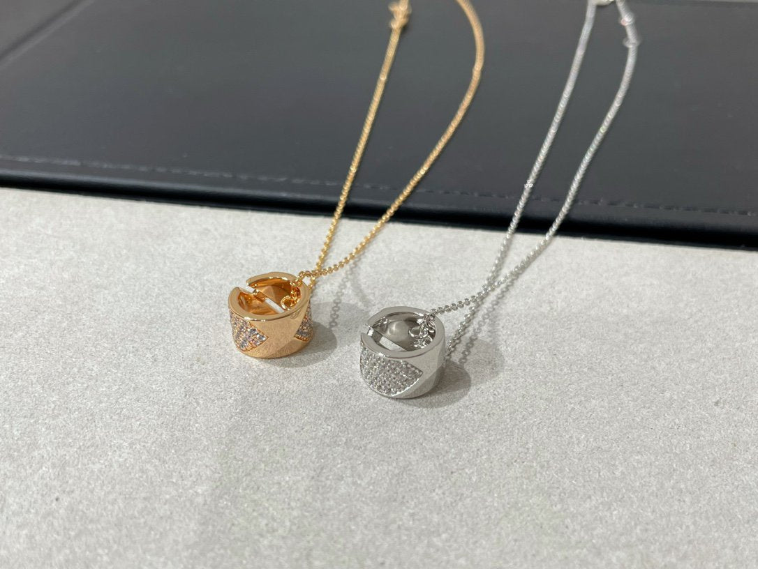 [Royal Top]LIENS EVIDENCE DIAMOND PAVED NECKLACE