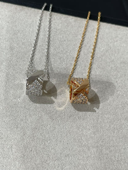 [Royal Top]LIENS EVIDENCE DIAMOND PAVED NECKLACE