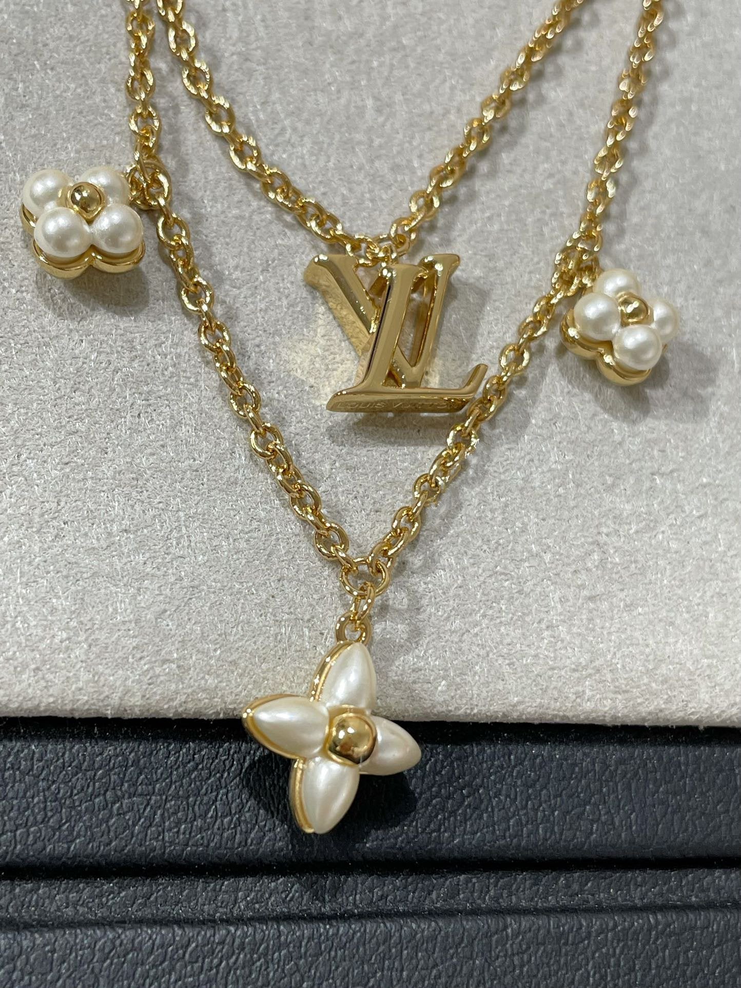 [Royal Top]FLOWERGRAM GOLD MOP DOUBLE ROW NECKLACE