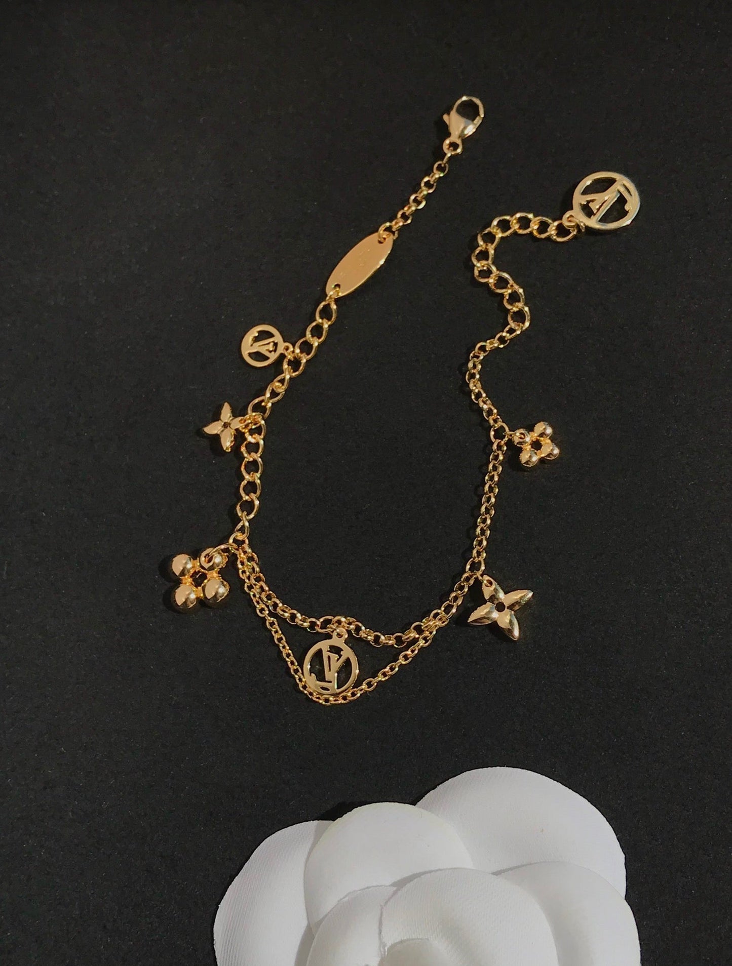 [Royal Top]BLOOMING PINK GOLD MOP BRACELET