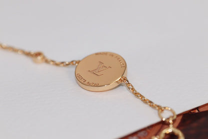 [Royal Top]STAR AND SUN 4 MOTIF PINK GOLD MALACHITE BRACELET