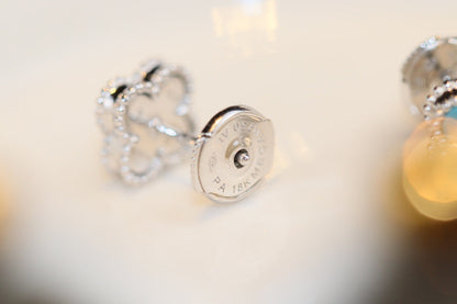 [Royal Top]CLOVER MINI TURQUOISE SILVER STUD EARRINGS