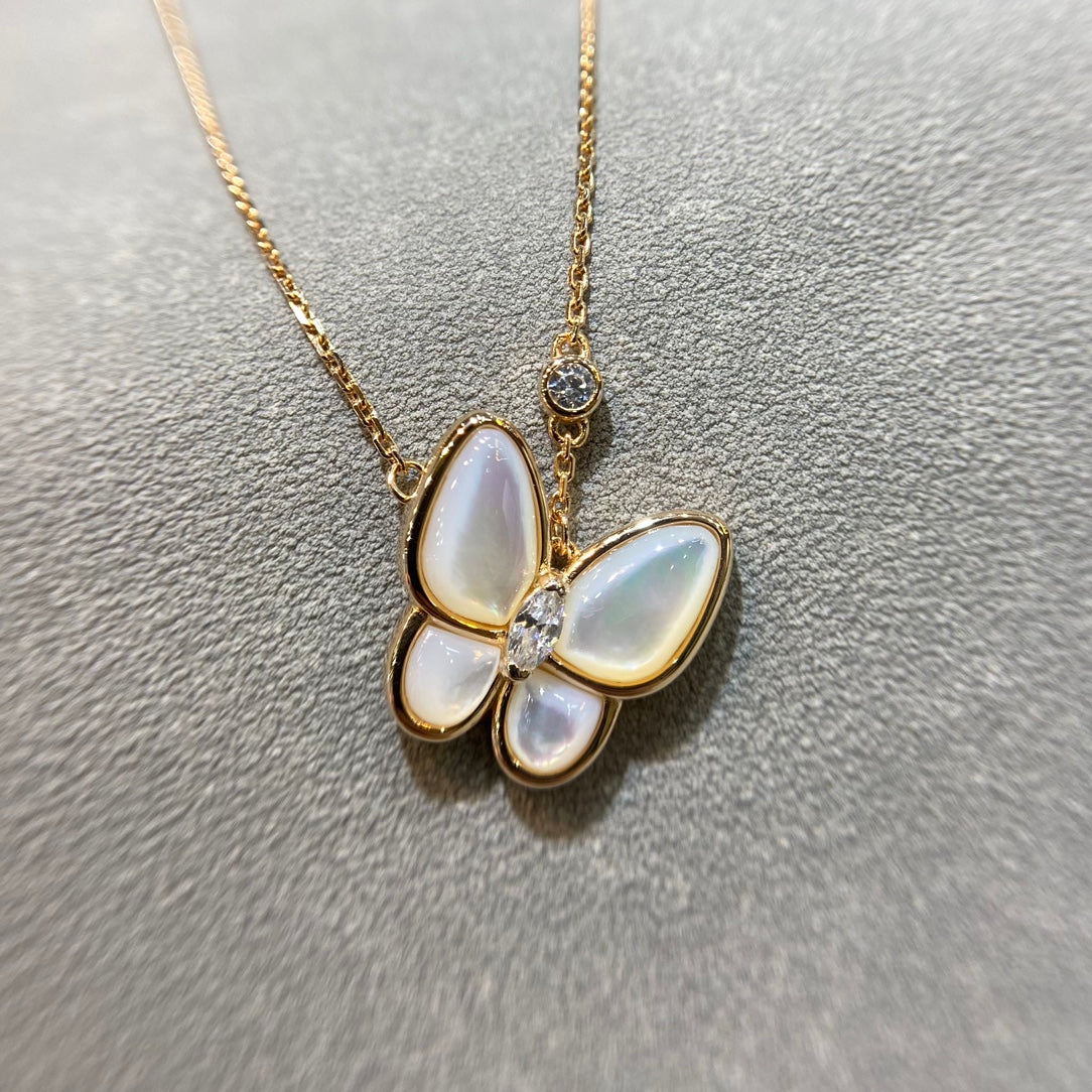 [Royal Top]BUTTERFLY MOP DIAMOND NECKLACE