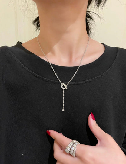 [Royal Top]FINESSE SILVER DIAMOND NECKLACE