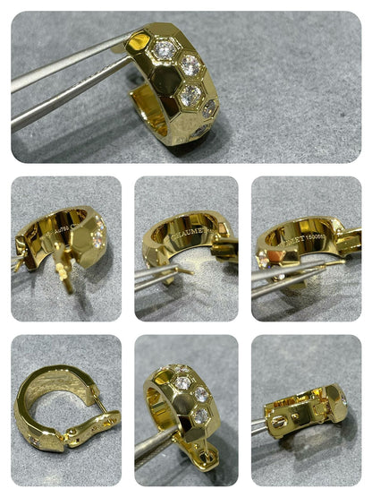 [Royal Top]BEE LOVE DIAMOND HOOP EARRINGS