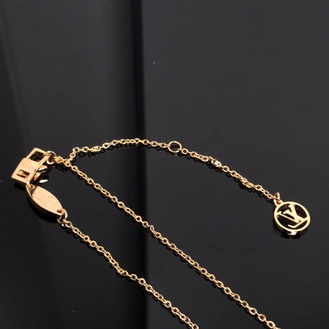 [Royal Top]COLOR BLOSSOM PINK MOP SUN GOLD NECKLACE