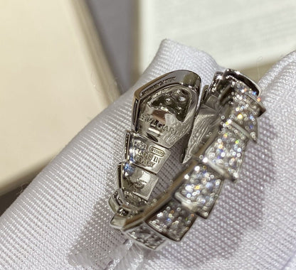 [Royal Top]SERPENTI LARGE RING SILVER DIAMOND PAVED