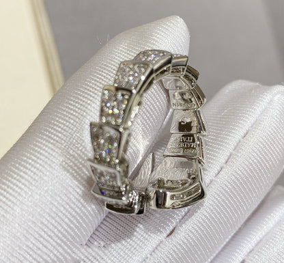 [Royal Top]SERPENTI LARGE RING SILVER DIAMOND PAVED