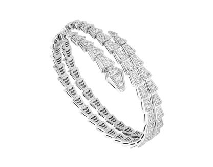 [Royal Top]SERPENTI BRACELET SILVER DIAMOND DOUBLE ROW