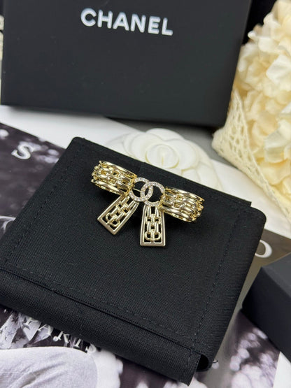 [Royal Top]25K Hollow Bow Brooch