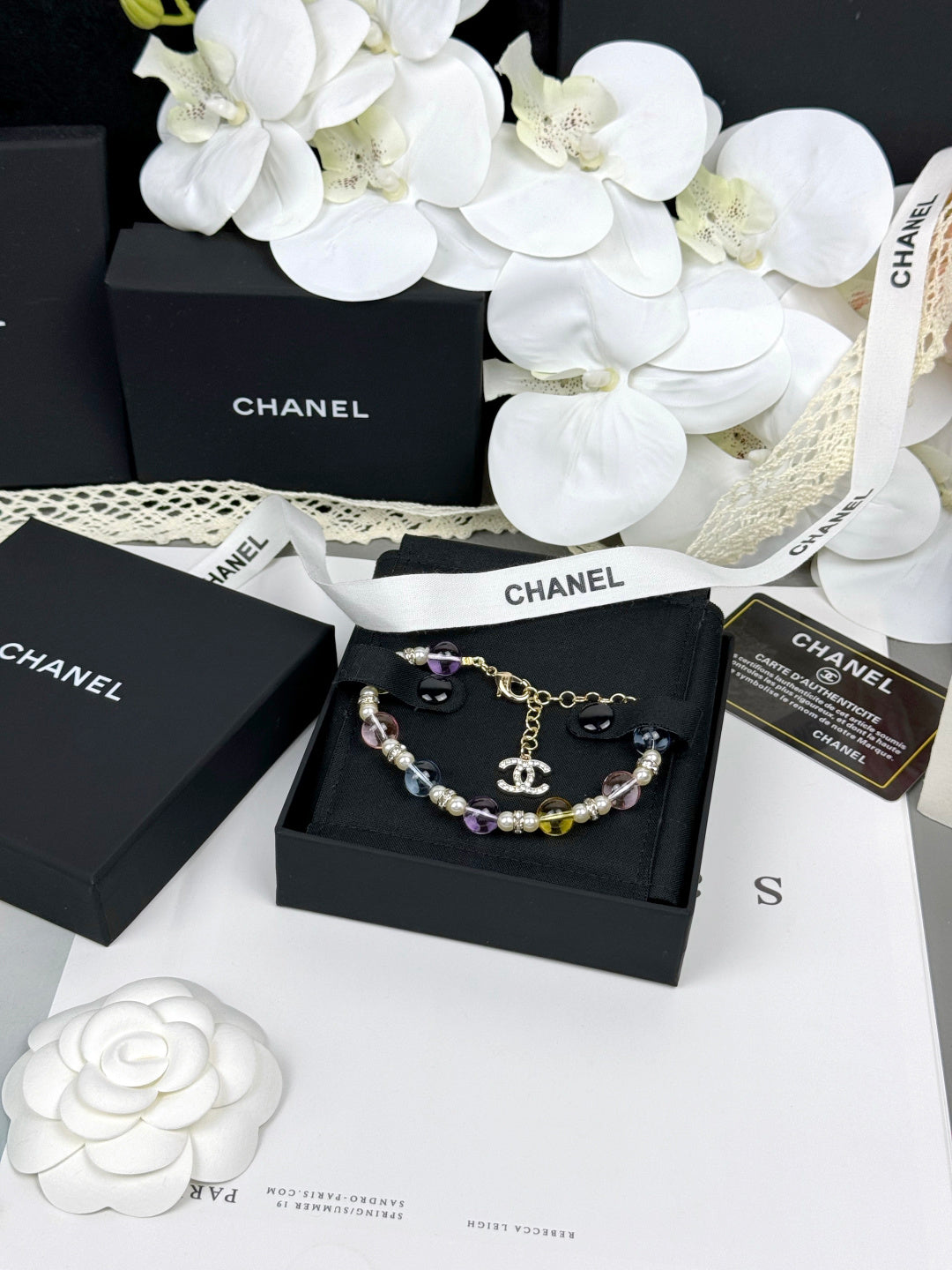 [Royal Top]Colorful Transparent Resin Bracelet
